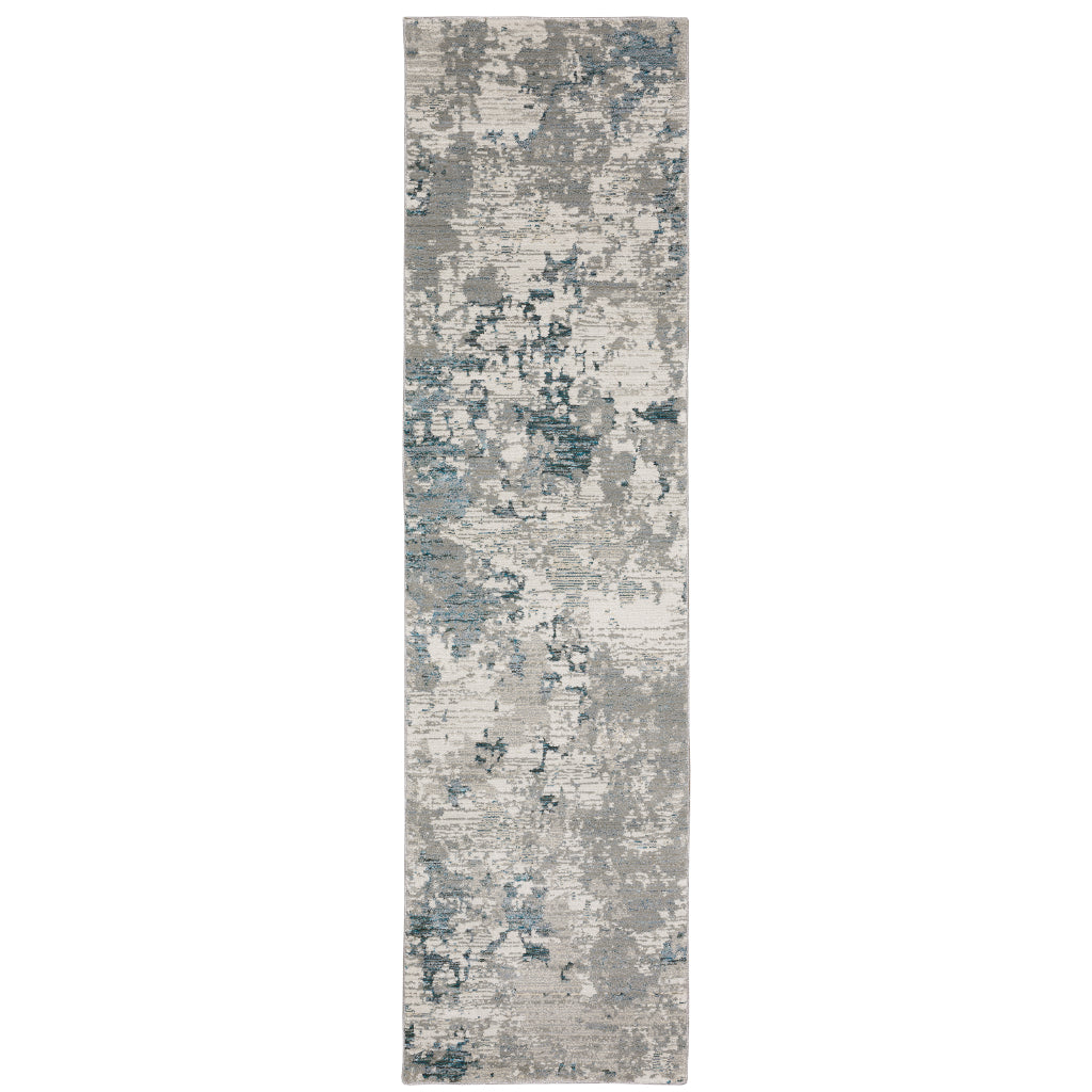 Oriental Weavers Evolution 0984D Multicolor Rectangle Indoor Runner - Durable Stain Resistant Contemporary Rug with Abstract Design