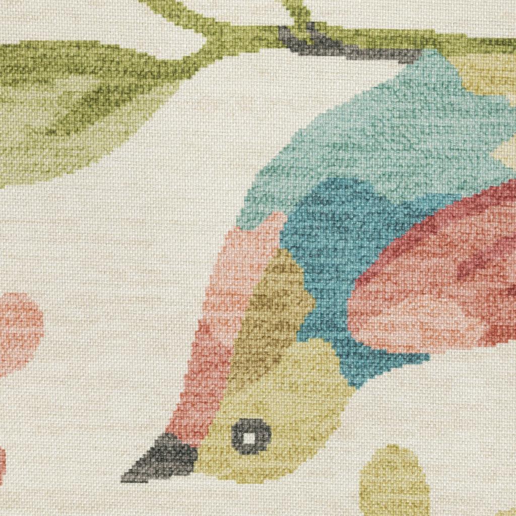 Oriental Weavers Fiji FIJ05 Beige Rectangle Indoor/Outdoor Runner Floral Pattern-