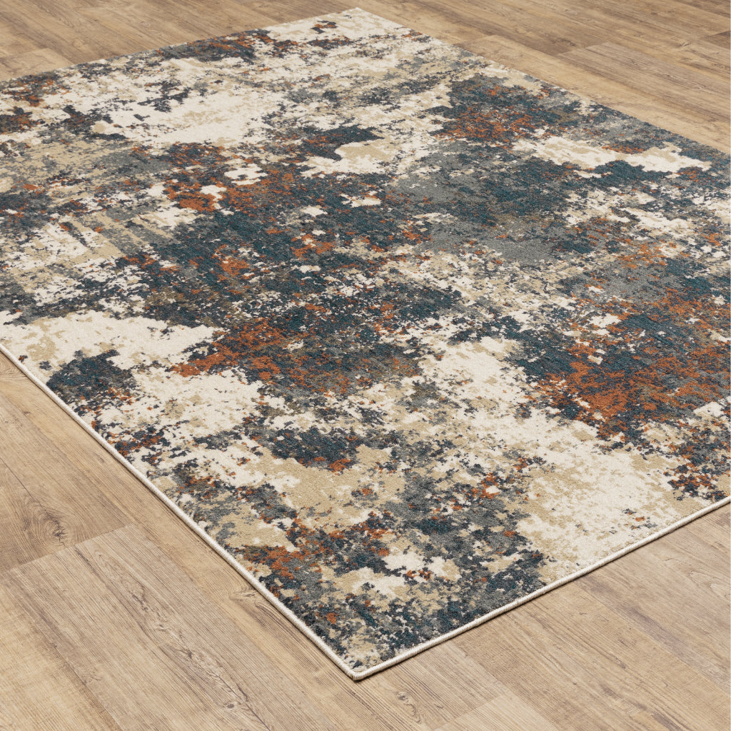 Oriental Weavers Fiona 532W6 Multicolor Rectangle Indoor Area Rug - Stain Resistant Abstract Rug