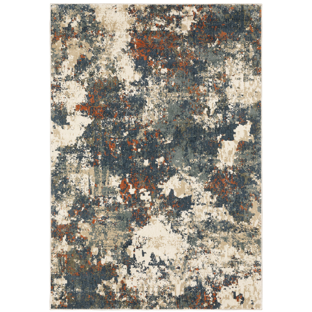 Oriental Weavers Fiona 532W6 Multicolor Rectangle Indoor Area Rug - Stain Resistant Abstract Rug