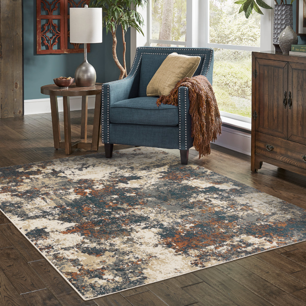 Oriental Weavers Fiona 532W6 Multicolor Rectangle Indoor Area Rug - Stain Resistant Abstract Rug