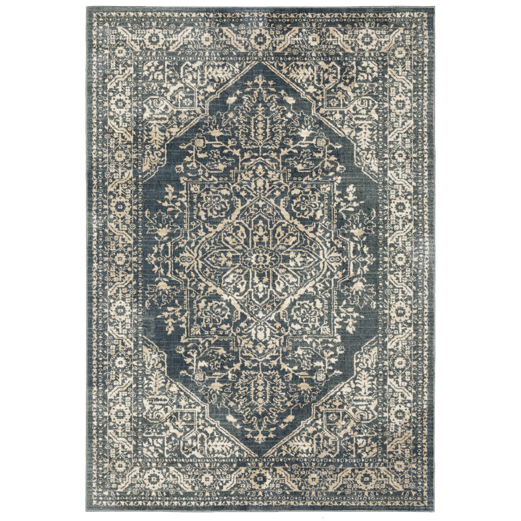 Oriental Weavers Fiona 5560A Multicolor Rectangle Indoor Area Rug - Stain Resistant Vintage Style Rug with Medallion Design