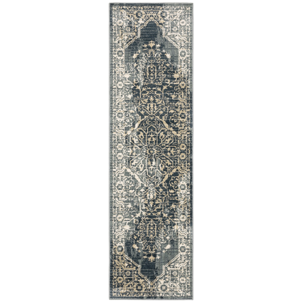 Oriental Weavers Fiona 5560A Multicolor Rectangle Indoor Runner - Stain Resistant Vintage Style Rug with Medallion Design