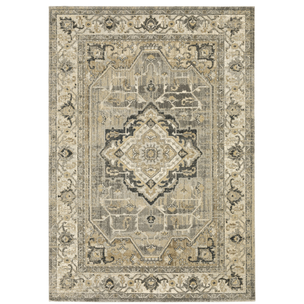 Oriental Weavers Florence 1805X Multicolor Rectangle Indoor Area Rug - Luxuriously Soft & Stain Resistant Vintage Style Rug with Medallion Design-