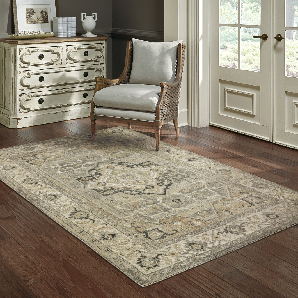 Oriental Weavers Florence 1805X Multicolor Rectangle Indoor Area Rug - Luxuriously Soft & Stain Resistant Vintage Style Rug with Medallion Design-