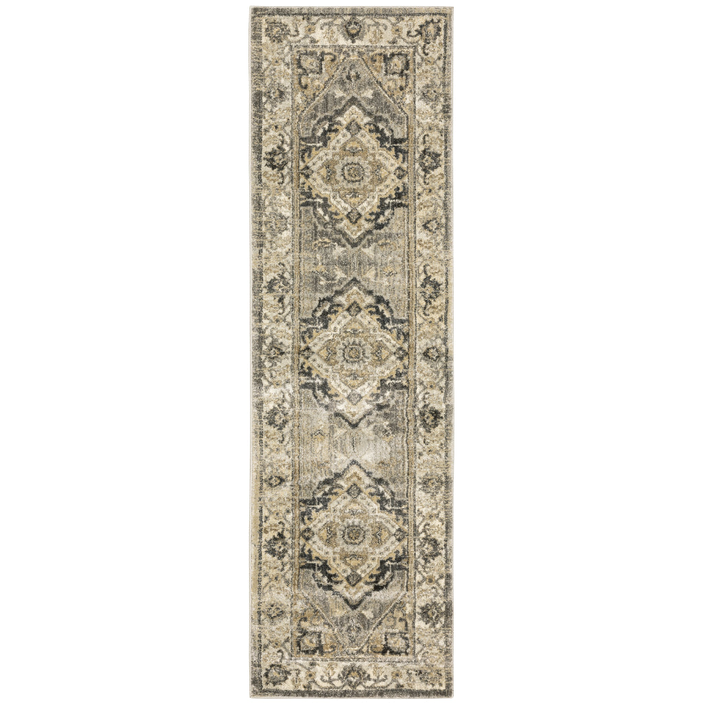 Oriental Weavers Florence 1805X Multicolor Rectangle Indoor Runner - Luxuriously Soft & Stain Resistant Vintage Style Rug with Medallion Design-