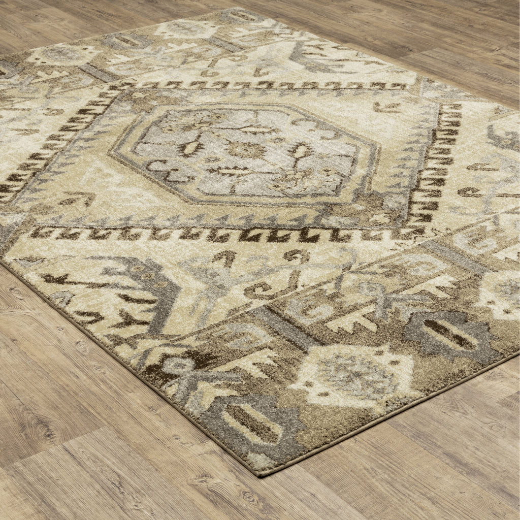 Oriental Weavers Florence 5090D Multicolor Rectangle Indoor Area Rug - Luxuriously Soft &amp; Stain Resistant Vintage Style Rug with Medallion Design