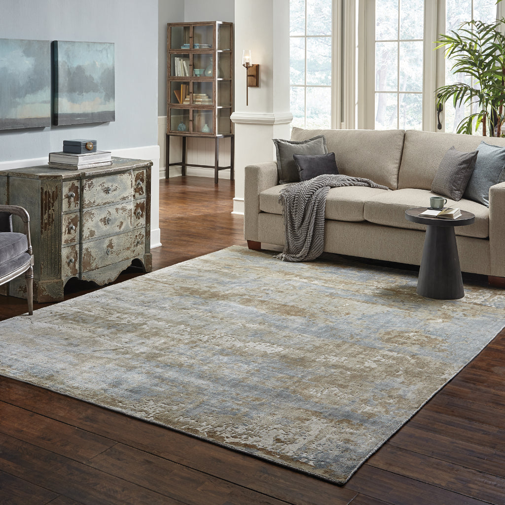 Oriental Weavers Formations 70001 Multicolor Rectangle Indoor Area Rug - Hand Loomed Abstract Rug Made of 100% Viscose