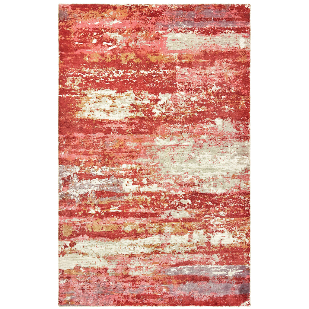 Oriental Weavers Formations 70004 Multicolor Rectangle Indoor Area Rug - Hand Loomed Abstract Rug Made of 100% Viscose-