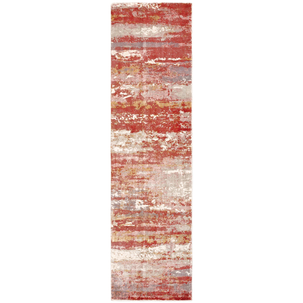 Oriental Weavers Formations 70004 Multicolor Rectangle Indoor Runner - Hand Loomed Abstract Rug Made of 100% Viscose-