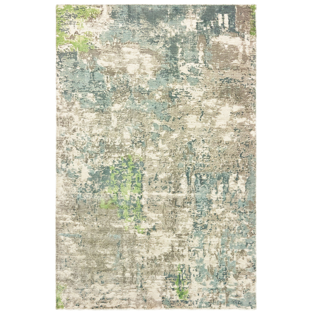 Oriental Weavers Formations 70007 Multicolor Rectangle Indoor Area Rug - Hand Loomed Abstract Rug Made of 100% Viscose