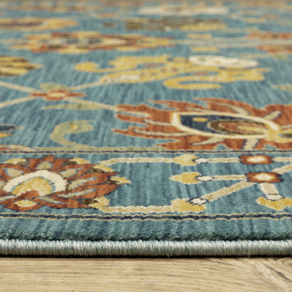 Oriental Weavers Francesca FR01E Multicolor Rectangle Indoor Area Rug - Stain Resistant Floral Rug
