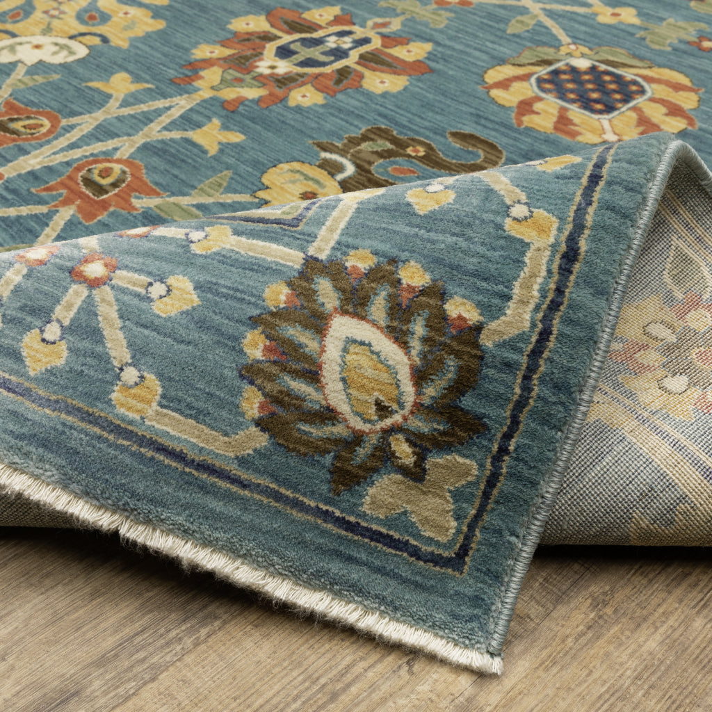 Oriental Weavers Francesca FR01E Multicolor Rectangle Indoor Area Rug - Stain Resistant Floral Rug