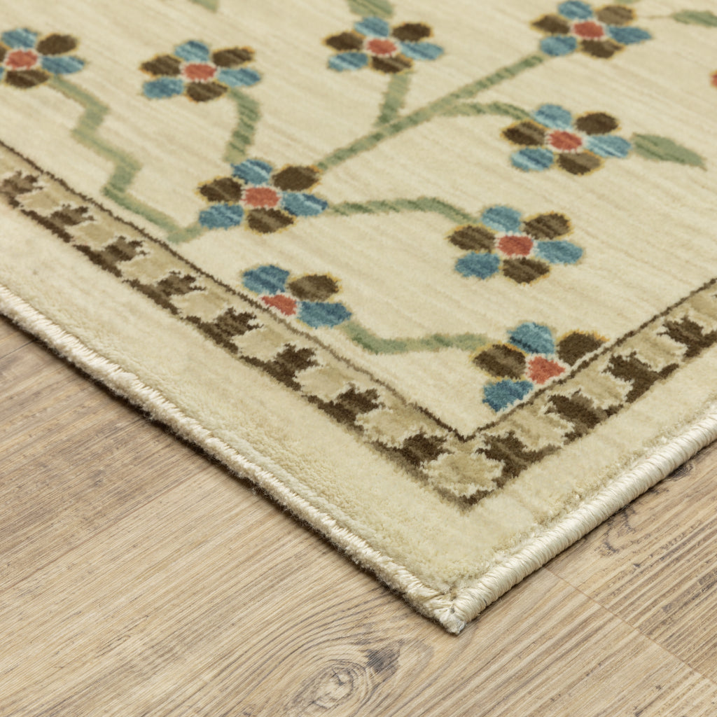 Oriental Weavers Francesca FR02M Multicolor Rectangle Indoor Area Rug - Stain Resistant Floral Rug