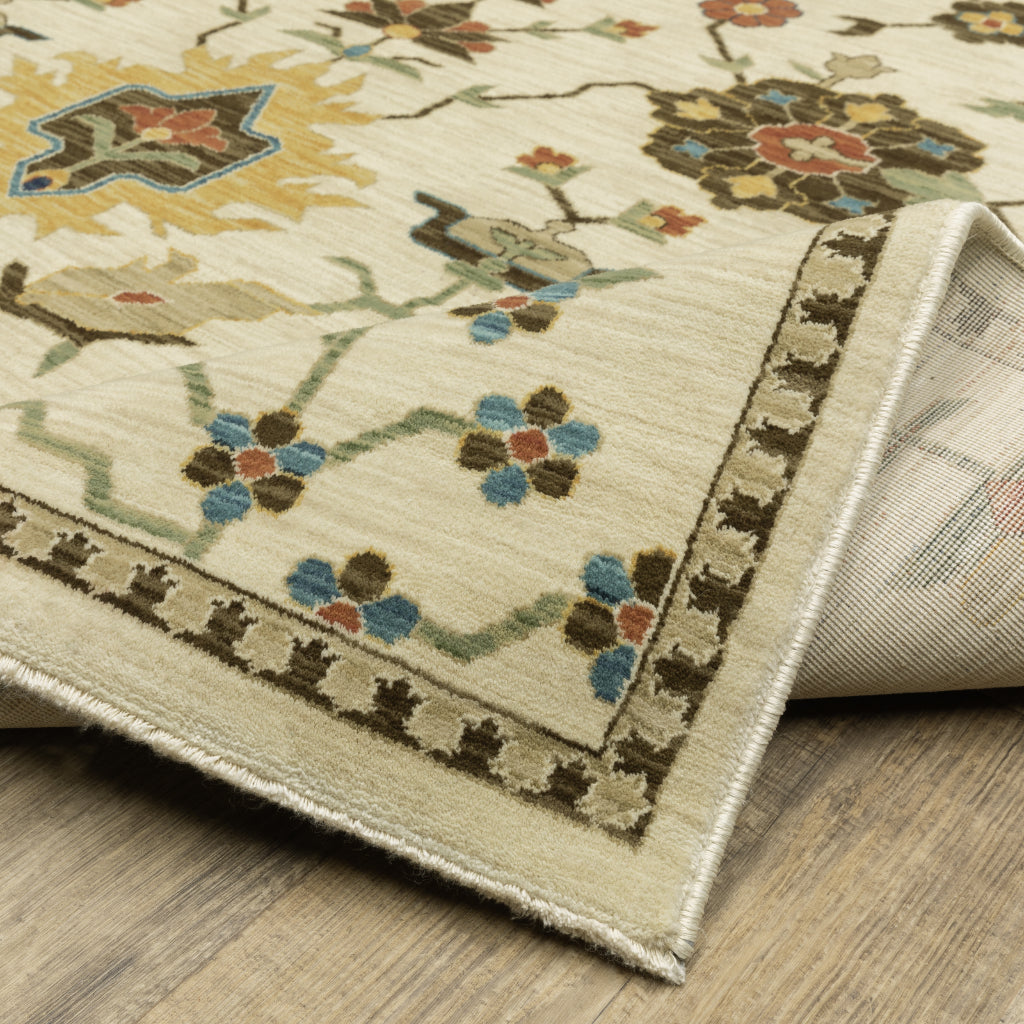 Oriental Weavers Francesca FR02M Multicolor Rectangle Indoor Area Rug - Stain Resistant Floral Rug