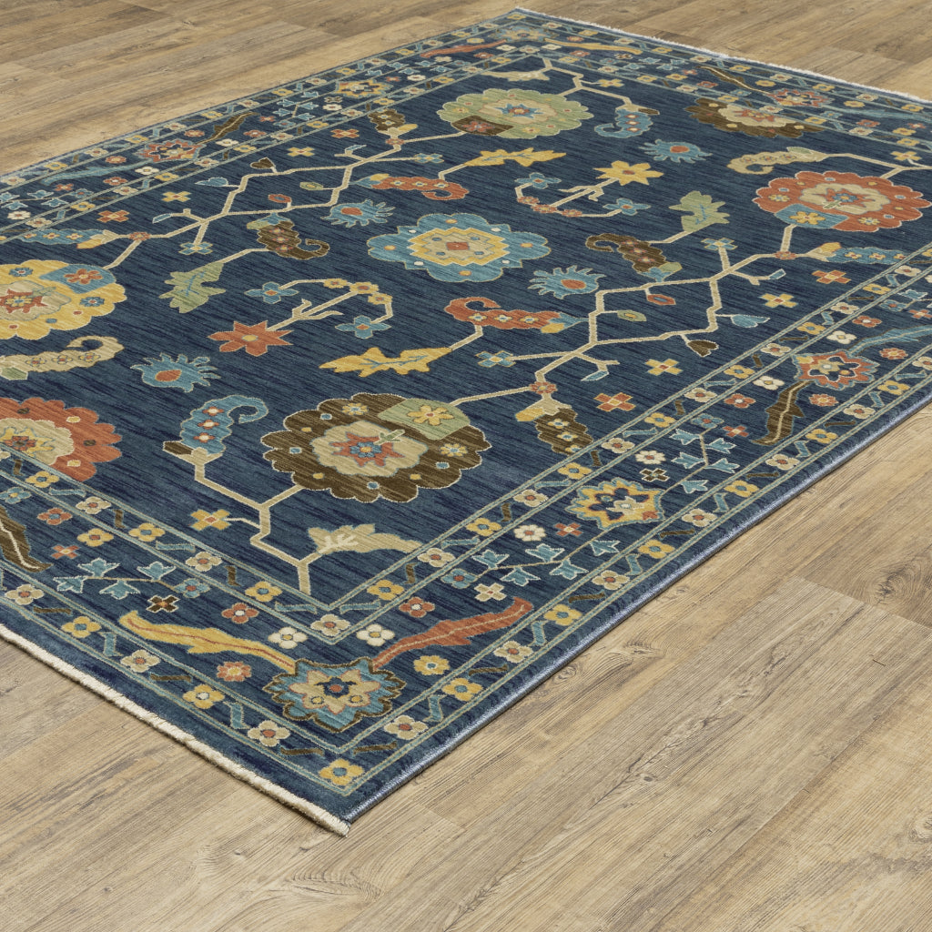 Oriental Weavers Francesca FR03F Multicolor Rectangle Indoor Area Rug - Stain Resistant Floral Rug