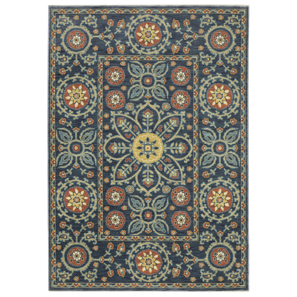 Oriental Weavers Francesca FR11B Multicolor Rectangle Indoor Area Rug - Stain Resistant Floral Rug-