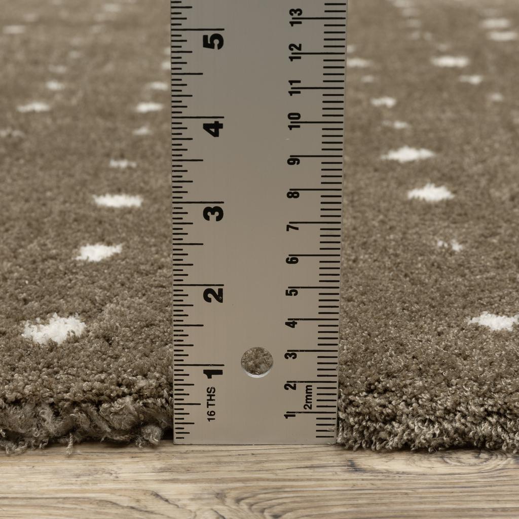 Oriental Weavers Galileo GAL03 Brown Rectangle Indoor Runner Circles Pattern-