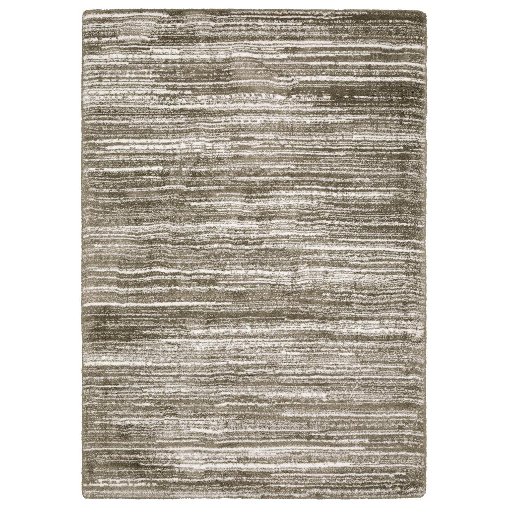 Oriental Weavers Galileo GAL05 Brown Rectangle Indoor Area Rug Stripes Pattern-