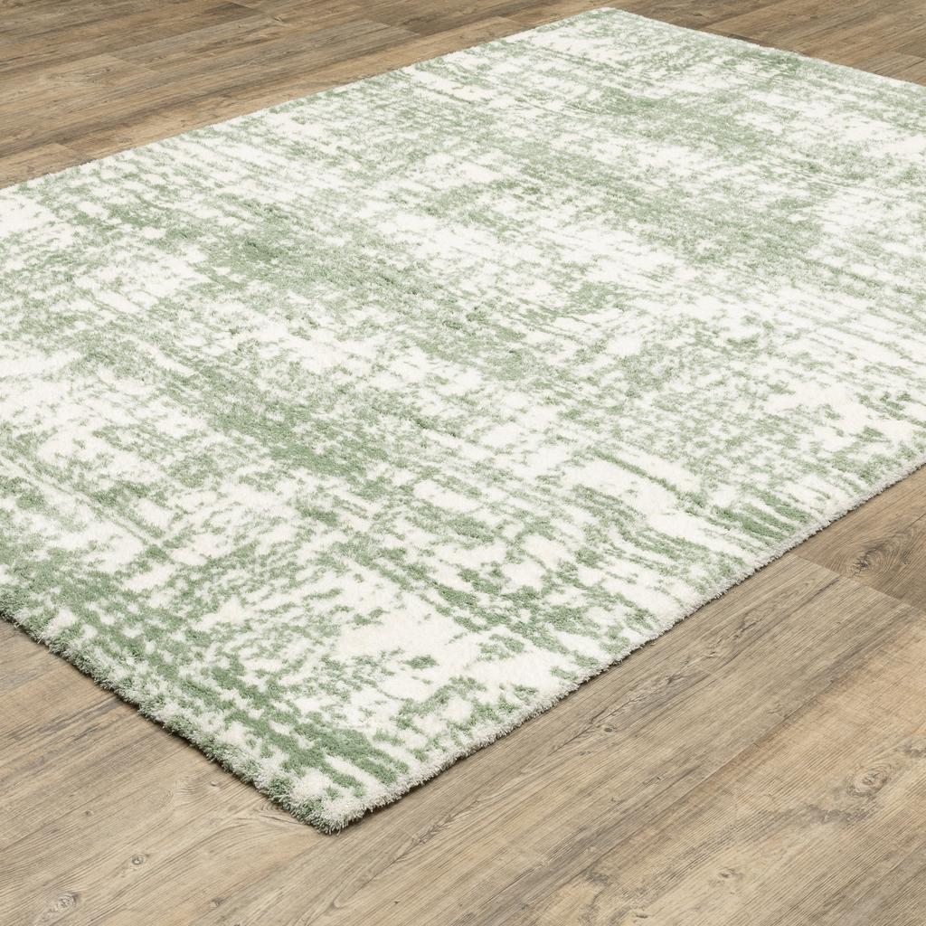 Oriental Weavers Galileo GAL09 Green Rectangle Indoor Area Rug Abstract Pattern-