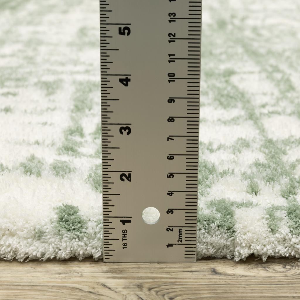 Oriental Weavers Galileo GAL09 Green Rectangle Indoor Runner Abstract Pattern-