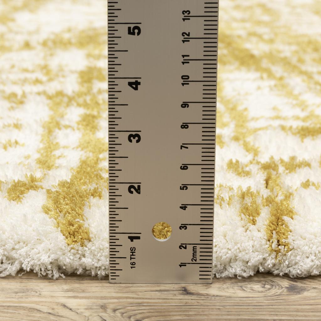 Oriental Weavers Galileo GAL10 Gold Rectangle Indoor Area Rug Abstract Pattern-