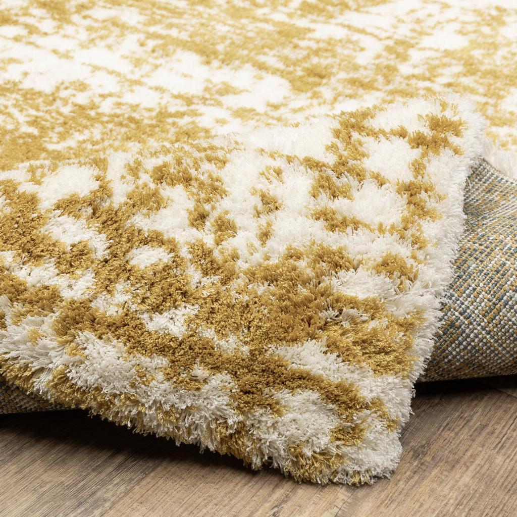 Oriental Weavers Galileo GAL10 Gold Rectangle Indoor Area Rug Abstract Pattern-