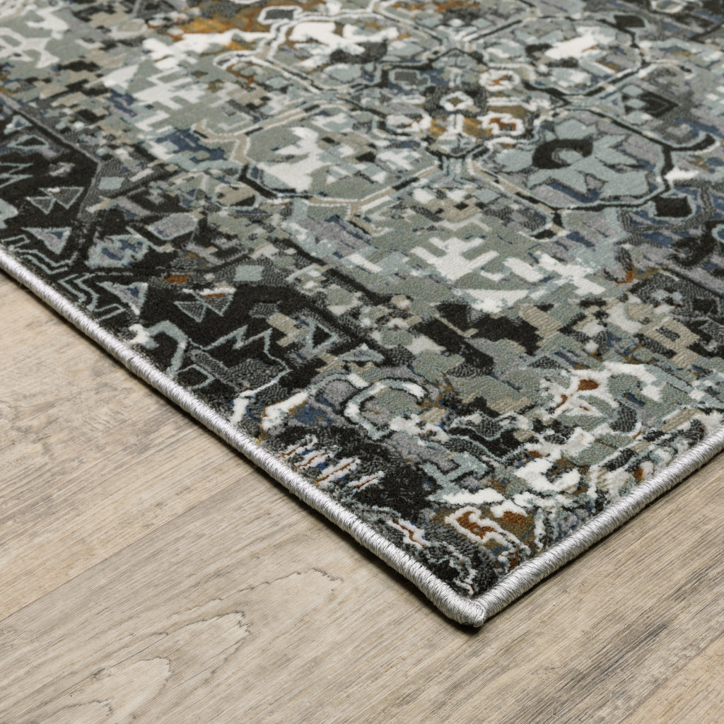 Oriental Weavers Gemini 2060V Multicolor Rectangle Indoor Runner - Stain Resistant Modern Rug