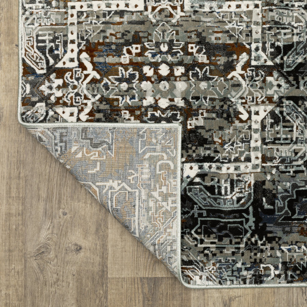 Oriental Weavers Gemini 2060V Multicolor Rectangle Indoor Runner - Stain Resistant Modern Rug
