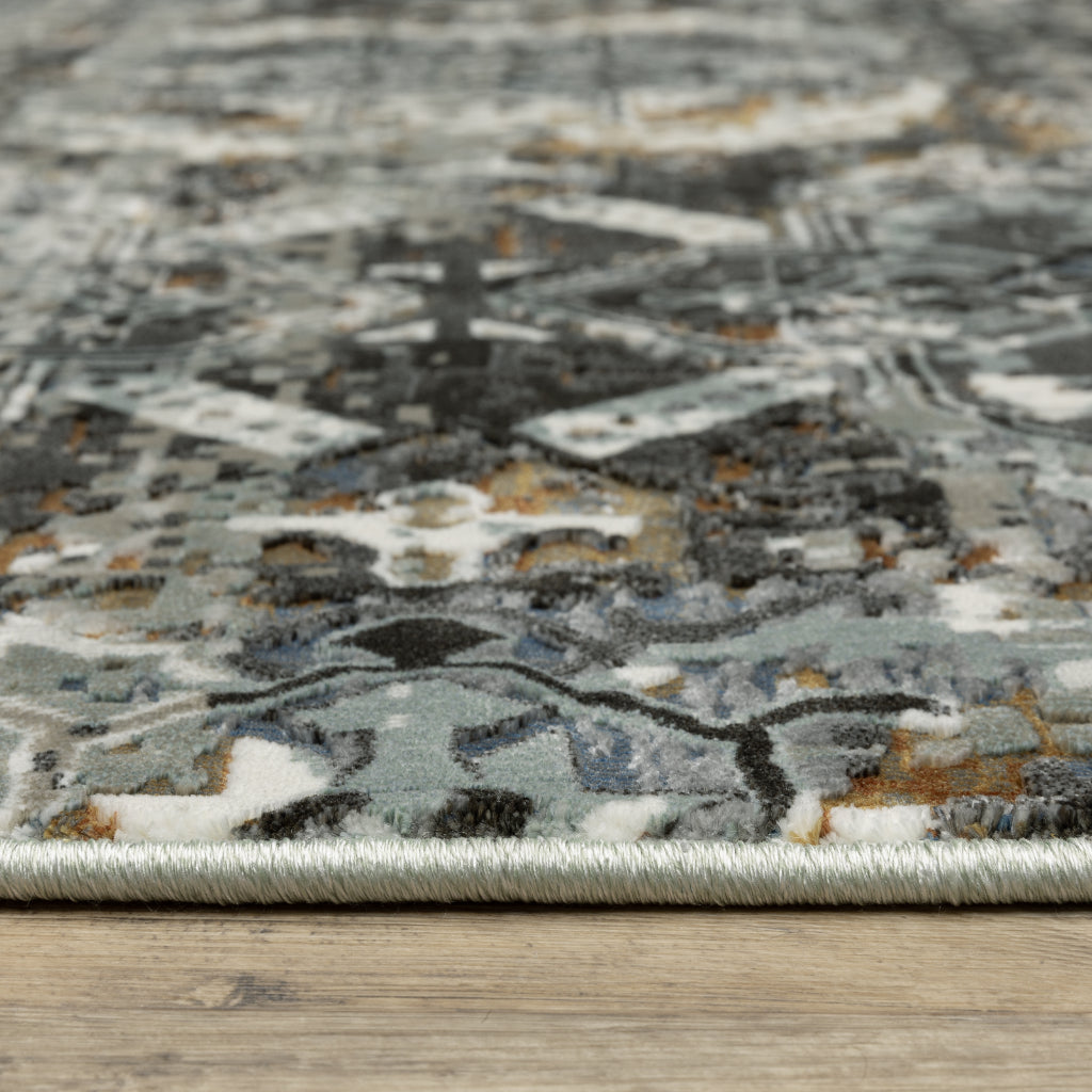Oriental Weavers Gemini 2060V Multicolor Rectangle Indoor Runner - Stain Resistant Modern Rug