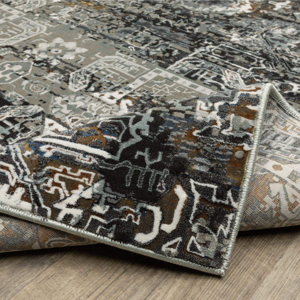 Oriental Weavers Gemini 2060V Multicolor Rectangle Indoor Runner - Stain Resistant Modern Rug
