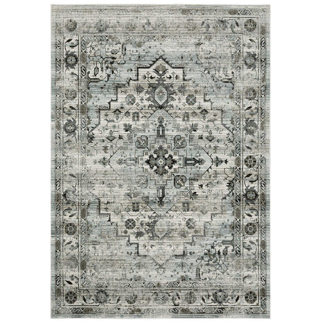 Oriental Weavers Gemini 020Z2 Multicolor Rectangle Indoor Area Rug - Stain Resistant Modern Rug