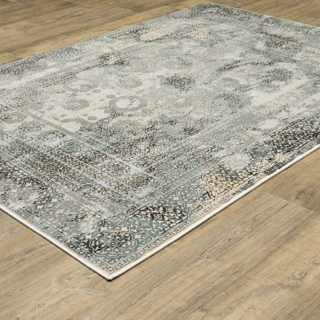 Oriental Weavers Gemini 4153F Multicolor Rectangle Indoor Area Rug - Stain Resistant Modern Rug