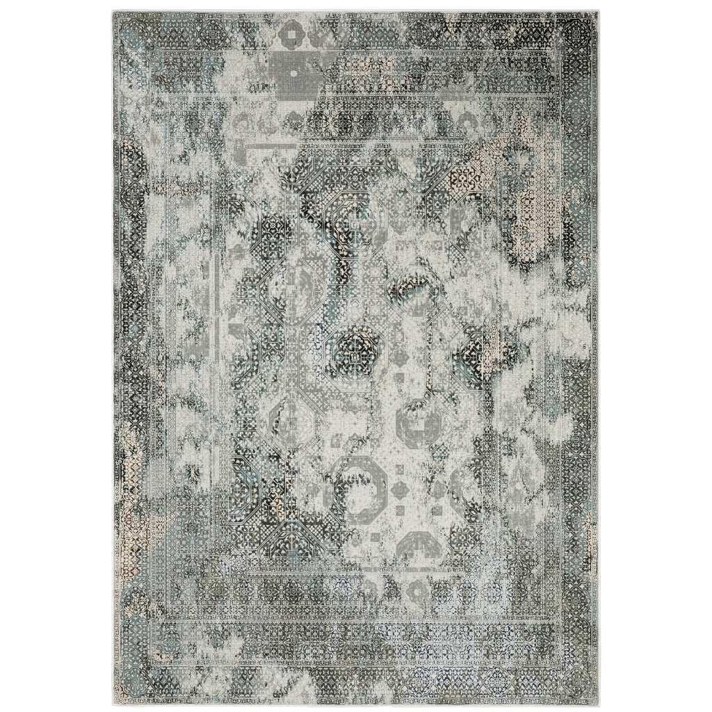 Oriental Weavers Gemini 4153F Multicolor Rectangle Indoor Area Rug - Stain Resistant Modern Rug