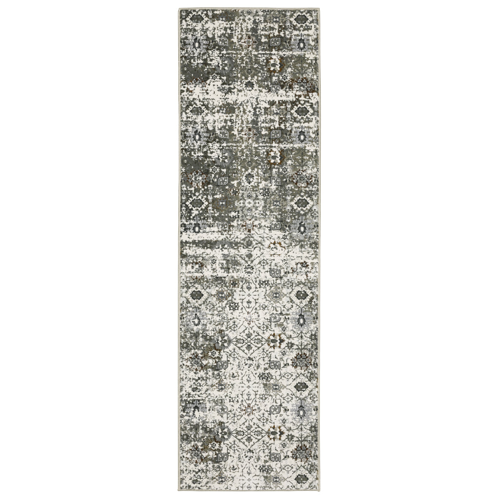 Oriental Weavers Gemini 5501J Multicolor Rectangle Indoor Runner - Stain Resistant Modern Rug-