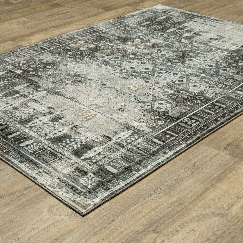 Oriental Weavers Gemini 070N2 Multicolor Rectangle Indoor Area Rug - Stain Resistant Modern Rug