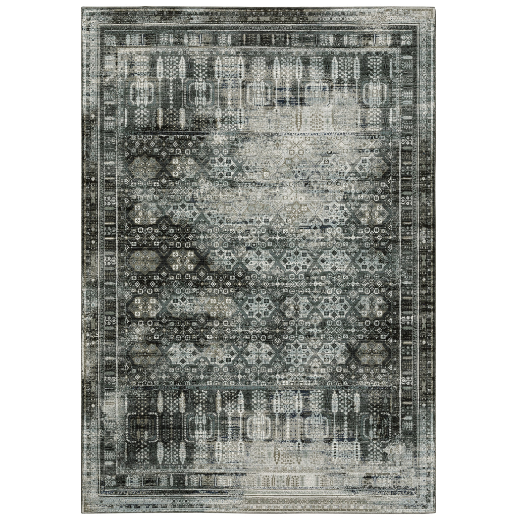 Oriental Weavers Gemini 070N2 Multicolor Rectangle Indoor Area Rug - Stain Resistant Modern Rug
