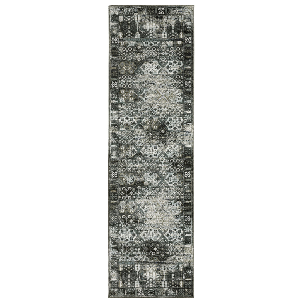 Oriental Weavers Gemini 070N2 Multicolor Rectangle Indoor Runner - Stain Resistant Modern Rug-