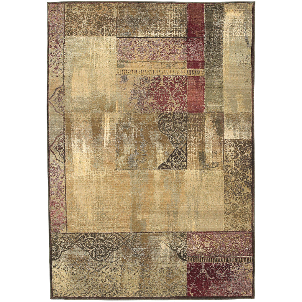 Oriental Weavers Generations 1527X Multicolor Rectangle Indoor Area Rug - Stain Resistant Contemporary Rug with Abstract Design