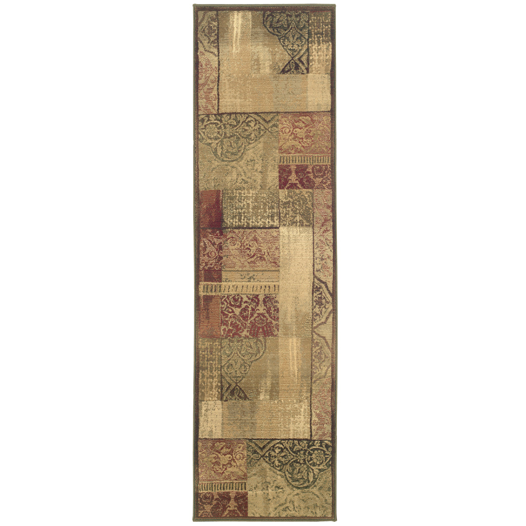 Oriental Weavers Generations 1527X Multicolor Rectangle Indoor Runner - Stain Resistant Contemporary Rug with Abstract Design