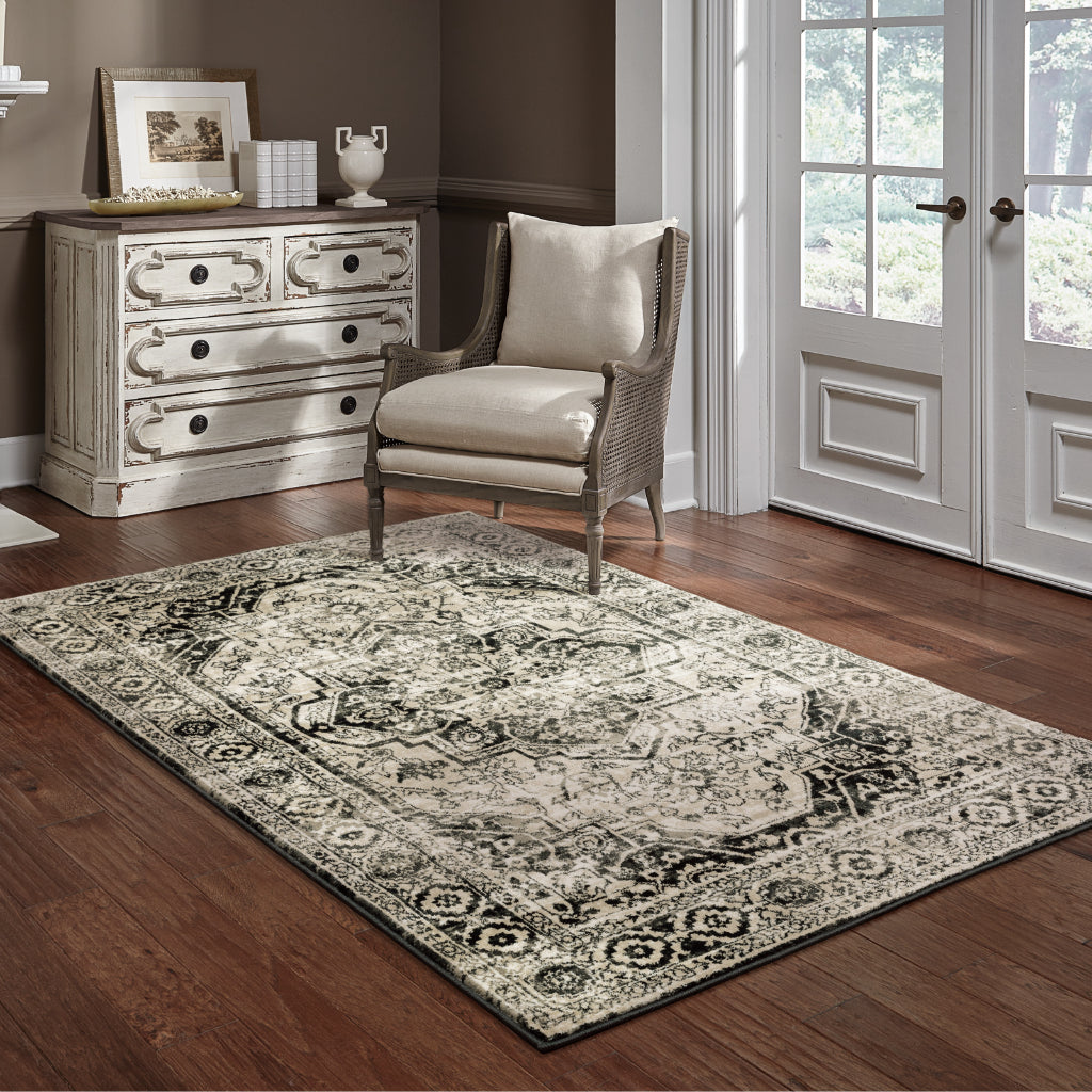 Oriental Weavers Georgia 429G0 Multicolor Rectangle Indoor Area Rug - Stain Resistant Vintage Style Rug with Medallion Design