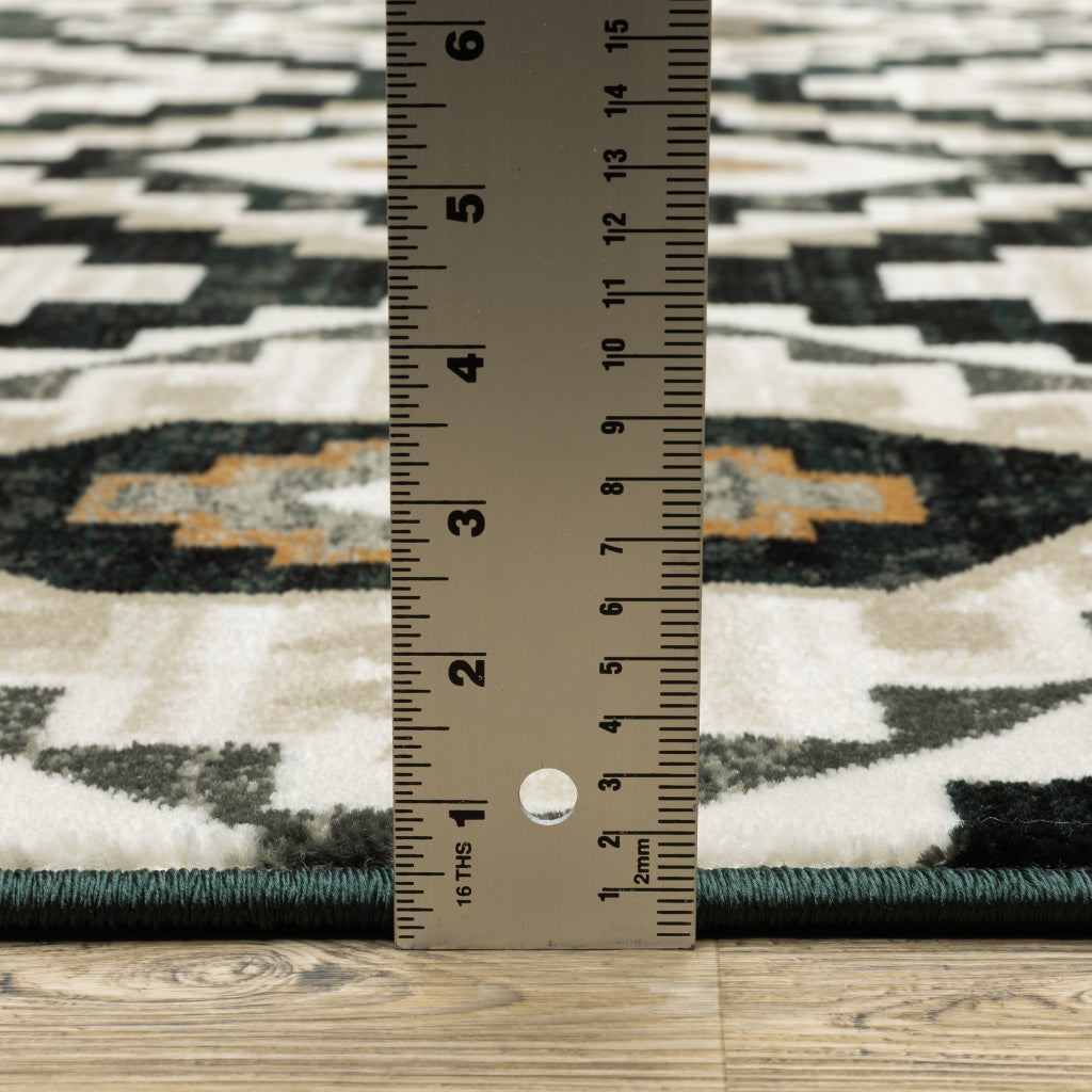 Oriental Weavers Georgia 605F0 Multicolor Rectangle Indoor Runner - Stain Resistant Farmhouse Rug