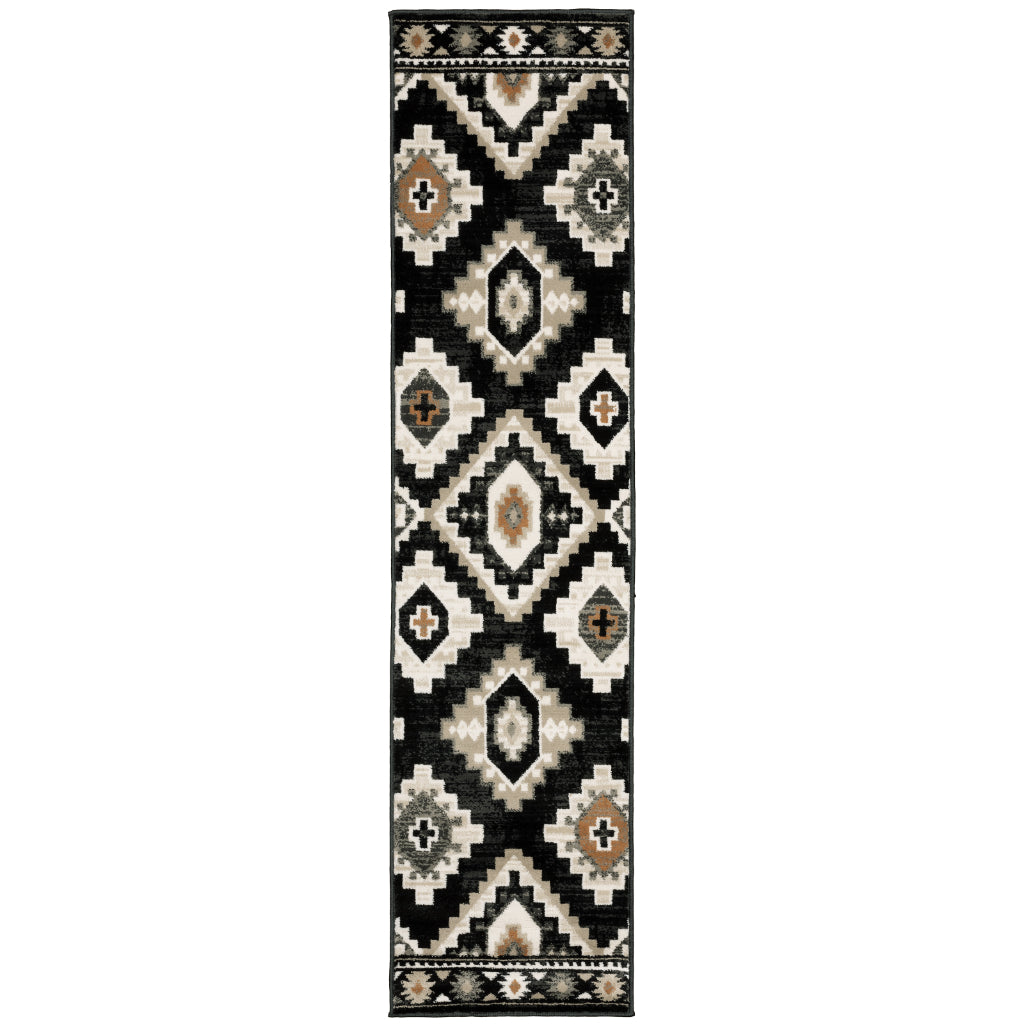 Oriental Weavers Georgia 605F0 Multicolor Rectangle Indoor Runner - Stain Resistant Farmhouse Rug