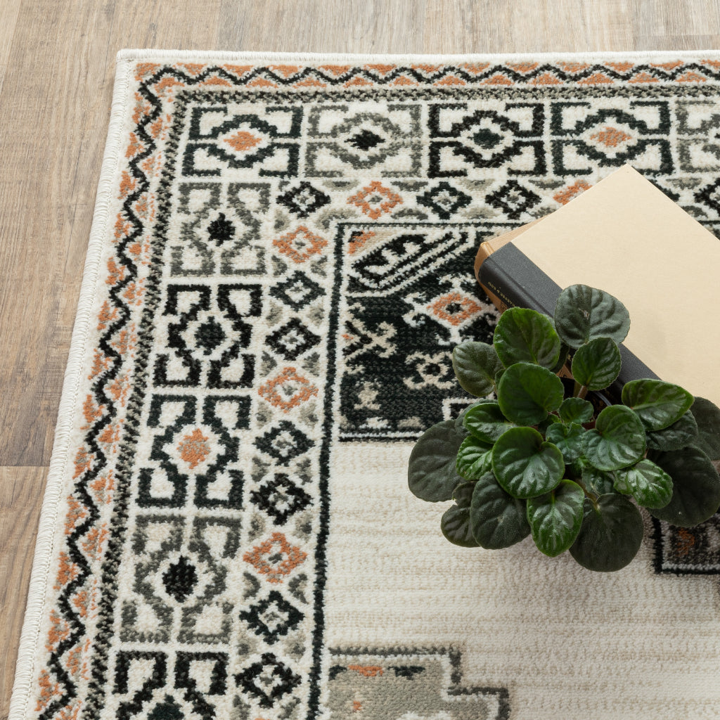 Oriental Weavers Georgia 640A0 Multicolor Rectangle Indoor Runner - Stain Resistant Farmhouse Rug