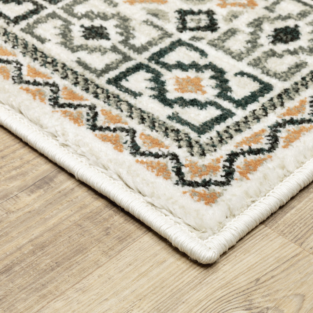 Oriental Weavers Georgia 640A0 Multicolor Rectangle Indoor Runner - Stain Resistant Farmhouse Rug