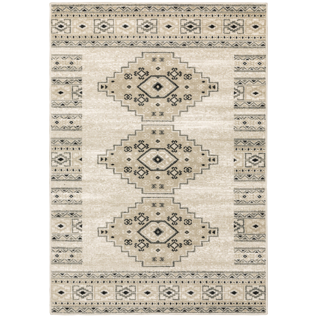 Oriental Weavers Georgia 643A0 Multicolor Rectangle Indoor Area Rug - Stain Resistant Farmhouse Rug