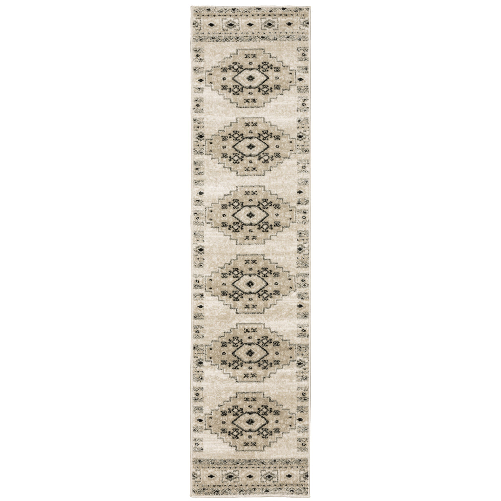 Oriental Weavers Georgia 643A0 Multicolor Rectangle Indoor Runner - Stain Resistant Farmhouse Rug