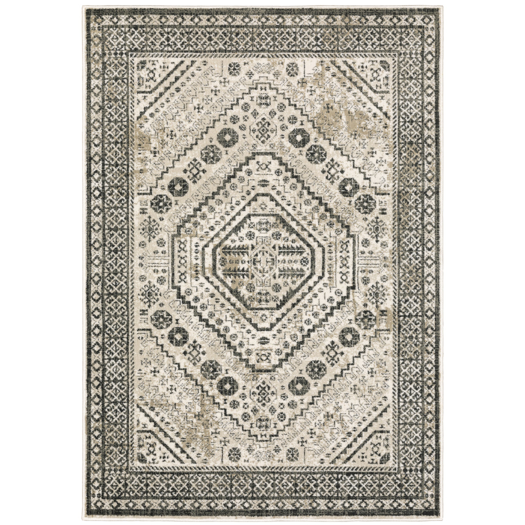 Oriental Weavers Georgia 659C0 Multicolor Rectangle Indoor Area Rug - Stain Resistant Vintage Style Rug with Medallion Design-