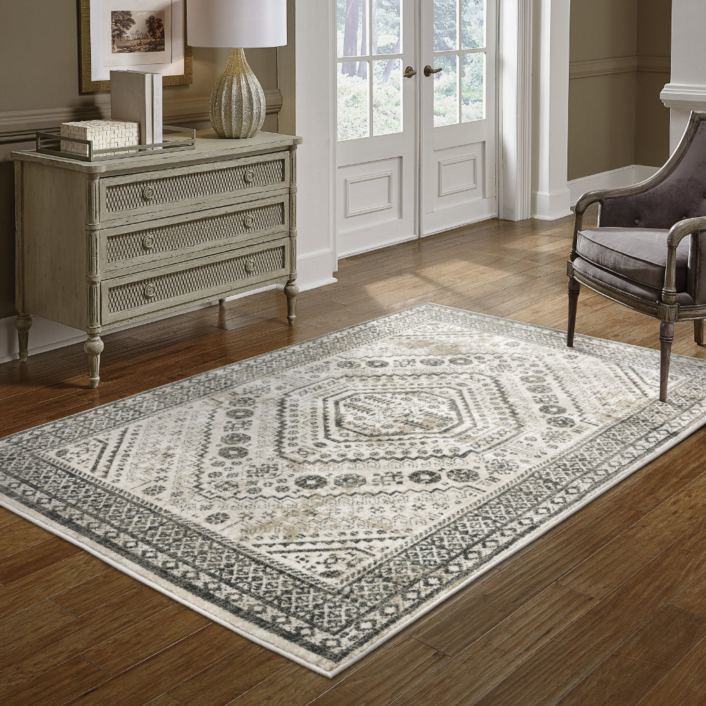 Oriental Weavers Georgia 659C0 Multicolor Rectangle Indoor Area Rug - Stain Resistant Vintage Style Rug with Medallion Design-