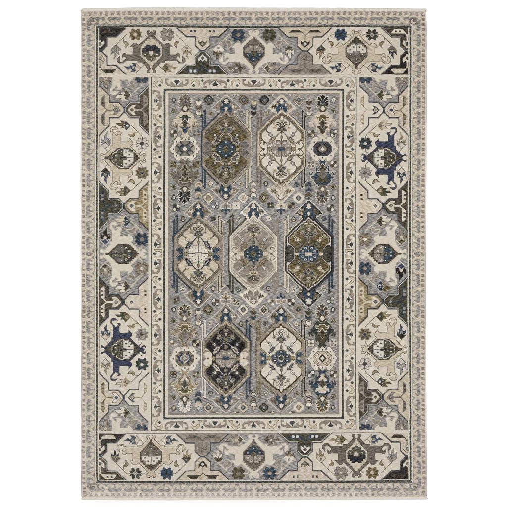 Oriental Weavers Hastings HA04U Ivory Rectangle Indoor Area Rug Oriental Pattern-